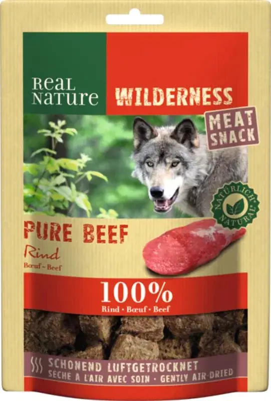 Ajánlat Real Nature Wilderness kutya jutalomfalat Pure Beef marha 150g