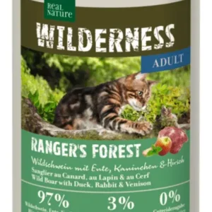 Real Nature Wilderness macska konzerv adult Ranger‘s Forest vaddisznó&kacsa 6x400g Biztonságos vásárlás