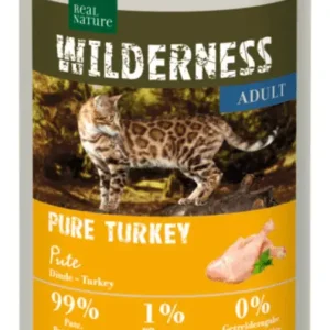 Újdonság Real Nature Wilderness macska konzerv adult Northern Turkey pulyka 6x400g