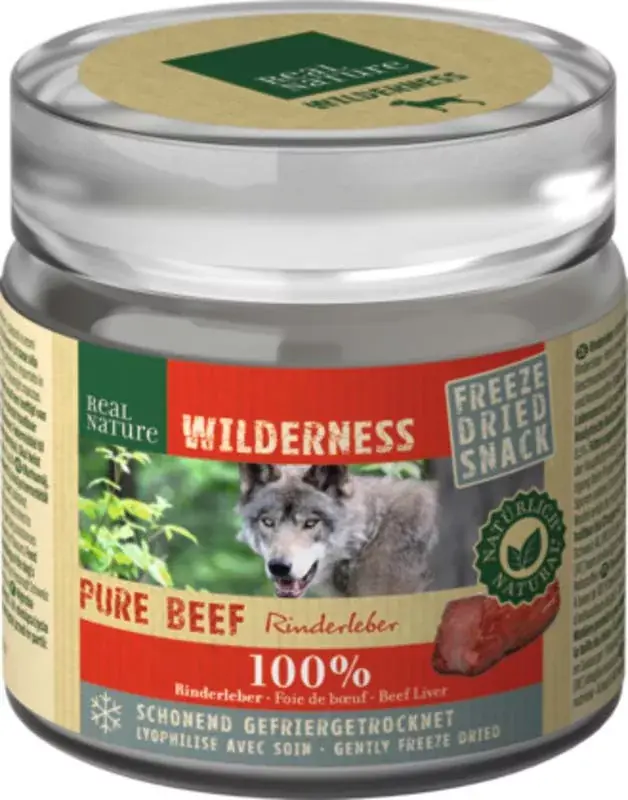 Különleges ajánlat Real Nature Wilderness kutya jutalomfalat marhamáj 50g