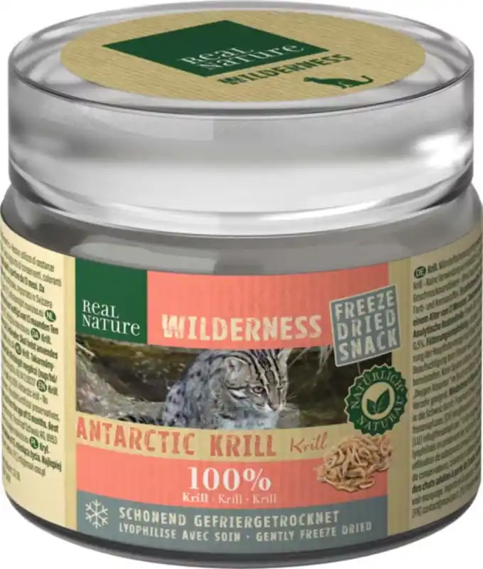 Real Nature Wilderness macska jutalomfalat antarktiszi krill 20g Azonnal elérhető