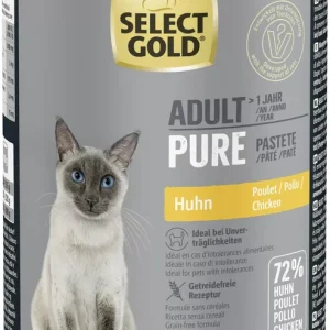 Ajánlat Select Gold Pure macska konzerv adult csirke 6x400g