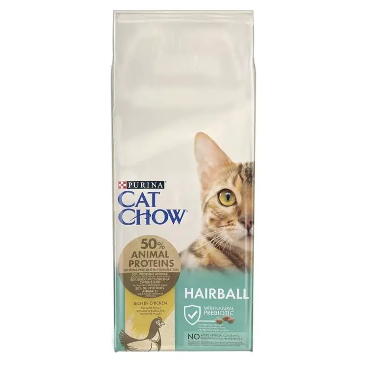 Azonnal elérhető Cat Chow száraz macskaeledel adult hairball 15kg