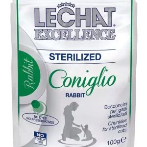Expressz kézbesítés LeChat Excellence macska tasak steril nyúl 24x100g