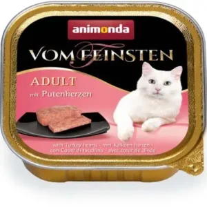 Akciós ár Animonda vom Feinsten macska tálka pulykaszív 32x100g