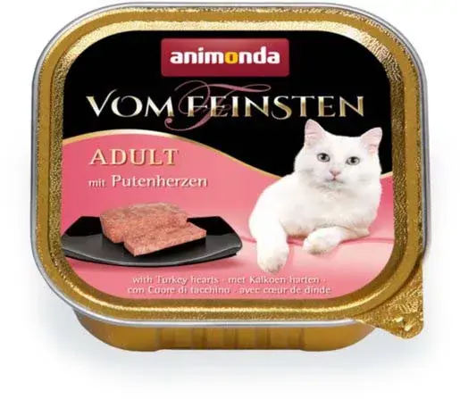 Akciós ár Animonda vom Feinsten macska tálka pulykaszív 32x100g