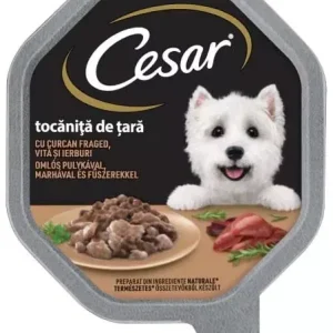 Kedvezmény Cesar kutya tálka pulyka&marha 14x150g