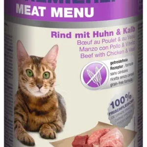 Azonnal elérhető Premiere Meat Menu macska konzerv adult marha&borjú 6x400g