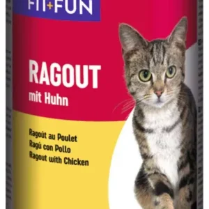 FIT+FUN macska konzerv ragu adult csirke 12x415g Azonnal elérhető