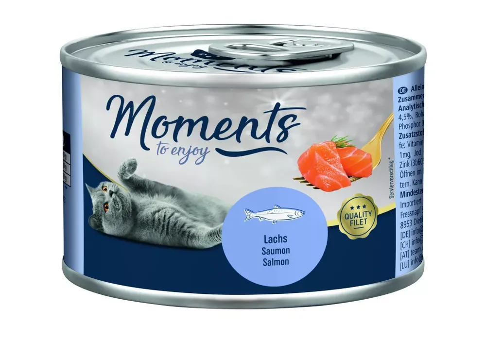Legnépszerűbb Moments macska konzerv lazac 6x140g
