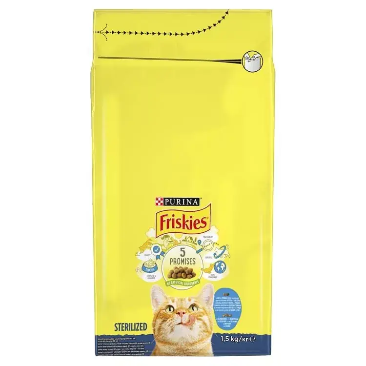 Szuper akció Friskies száraz macskaeledel steril 1,5kg