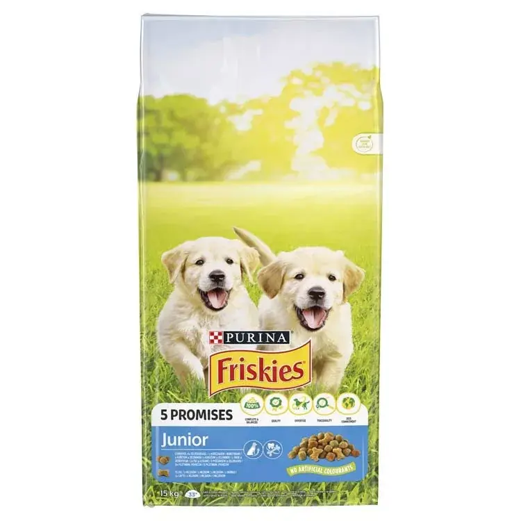 Szuper ajánlat Friskies száraz kutyaeledel junior 15kg