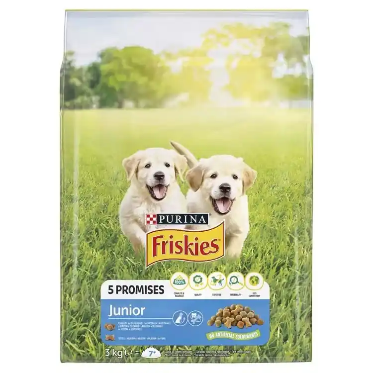 Vedd meg most Friskies száraz kutyaeledel junior 3kg