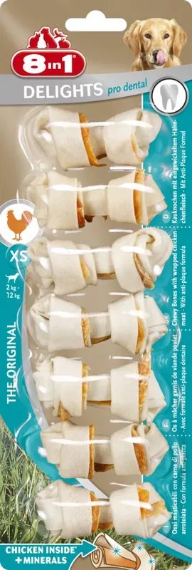 8in1 Delights Denta kutya rágócsont XS 7db Olcsó