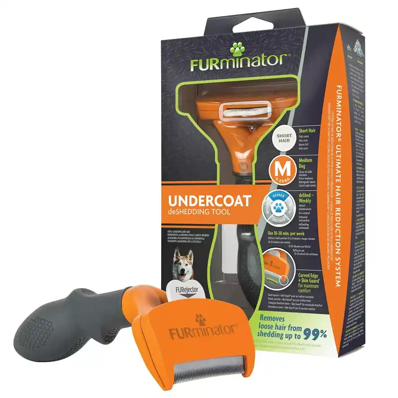FURminator aljszőrkefe közepes méretű, rövid szőrű kutyáknak M Legnépszerűbb