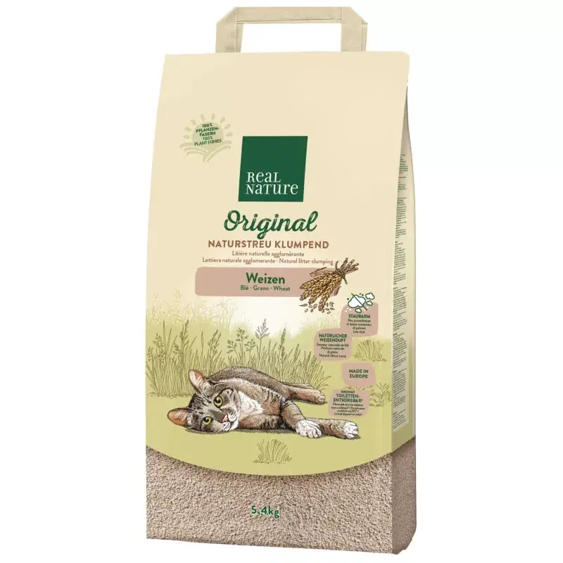 Különleges ajánlat Real Nature természetes macskaalom 5,4kg