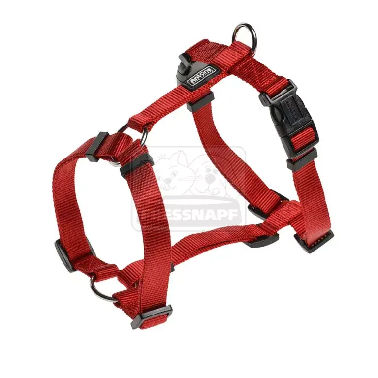Outlet AniOne kutya H-hám Classic nejlon piros M/60cm