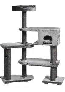 Kihagyhatatlan ajánlat MORE FOR CATS Charlie kaparófa macskáknak szürke 65x140
