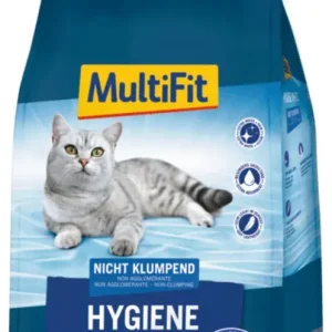 Ajánlat MultiFit Hygiene White nem csomósodó macskaalom 20l