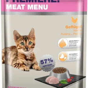 Árengedmény Premiere száraz macskaeledel kitten szárnyas 300g