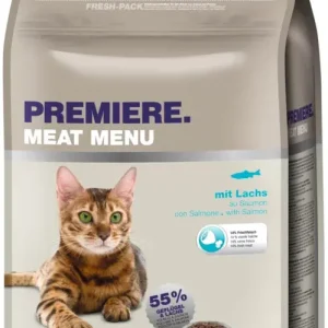 Végkiárusítás Premiere száraz macskaeledel adult lazac 4kg