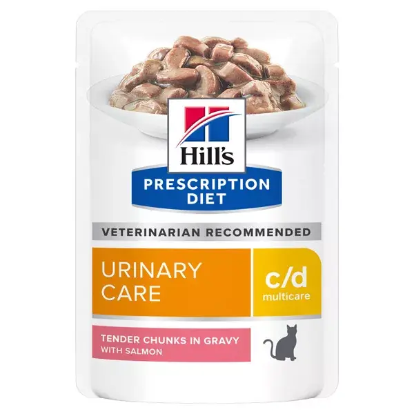 Hill‘s Prescription Diet Multicare macska tasak húgykő ellen c/d lazac 12x85g Gyors szállítás