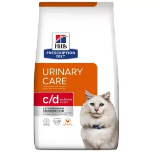 Szuper ajánlat Hill‘s Prescription Diet Multicare&Stress száraz macskaeledel húgykő ellen c/d csirke 3kg