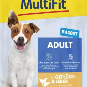 Ne maradj le MultiFit kutya tasak adult szárnyas&máj 24x100g
