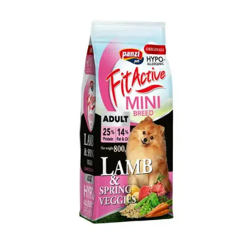 FitActive Originals Hipoallergén száraz kutyaeledel adult mini bárány 800g Kiárusítás