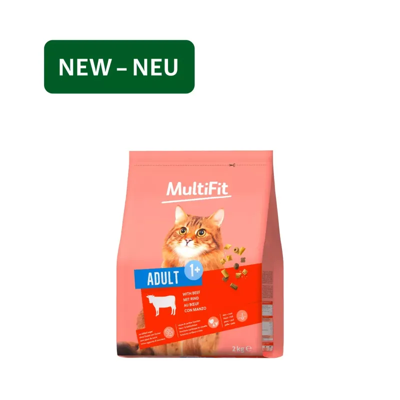 Ne maradj le MultiFit Classic adult száraz macskaeledel marha 2kg