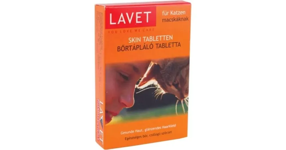 Végkiárusítás LAVET tabletta bőrtápláló macskáknak 50db