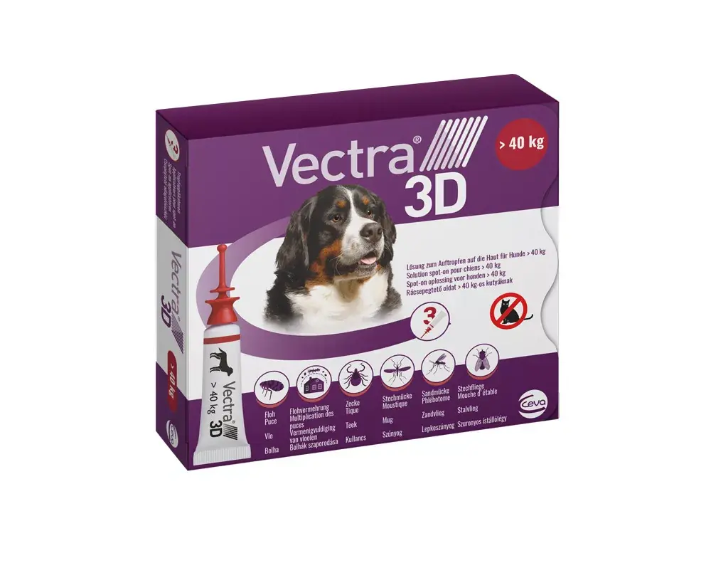 VECTRA 3D spoton kutyáknak 40+kg 8ml Akciós ár