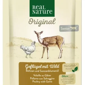 Real Nature Original senior nedves macskaeledel tasak szárnyas&vad 12x85g Akciós ár