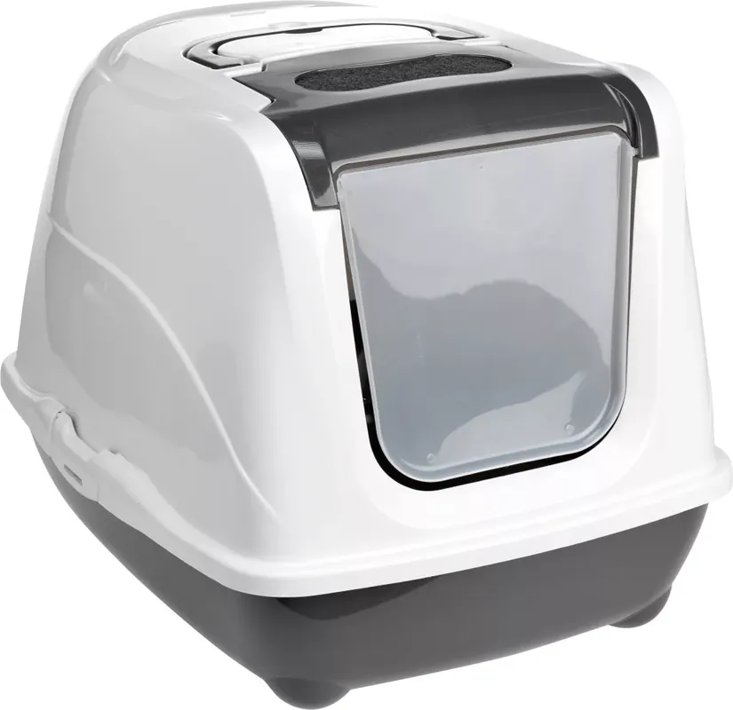 AniOne Flip macskaWC sötétszürke M 41x44x57cm Legkelendőbb