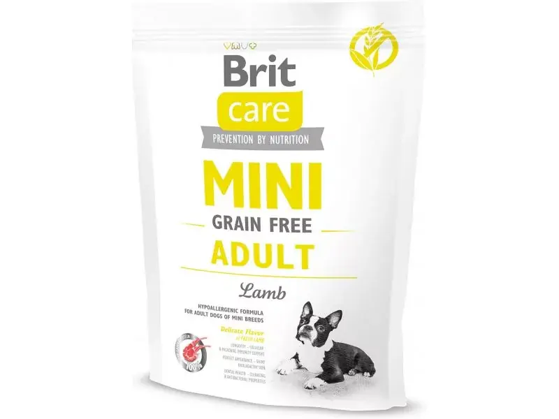BRIT Mini Grain Free adult kutyaeledel bárány 400g Végkiárusítás