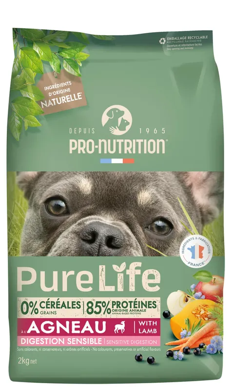 Pro-Nutrition PureLife sensitive adult száraz kutyaeledel bárány 2kg Ajánlat