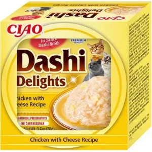 INABA Dashi Delights tálka macska jutalomfalat csirke&sajt 70g Alacsony ár