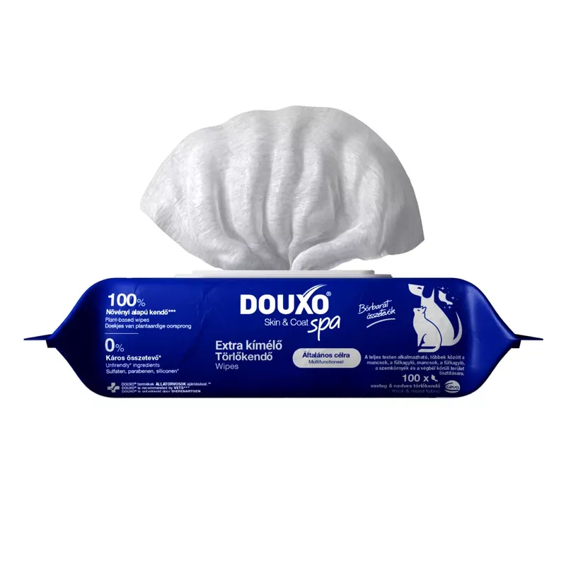 Csak ma DOUXO SPA Törlőkendő kutyák és macskák számára 100db