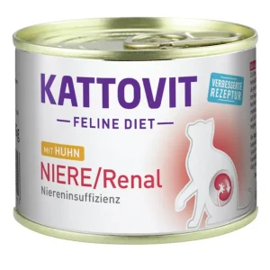 Vedd meg most Kattovit Feline Diet konzerv vesekímélő macskaeledel csirke 12x185g
