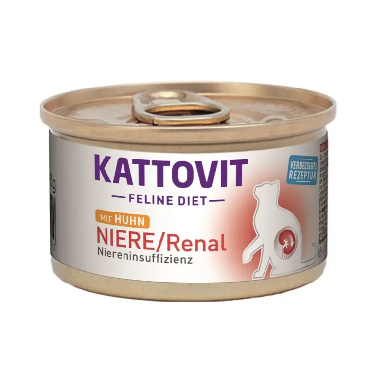 Kattovit Feline Diet konzerv vesekímélő macskaeledel csirke 12x85g Olcsóbb