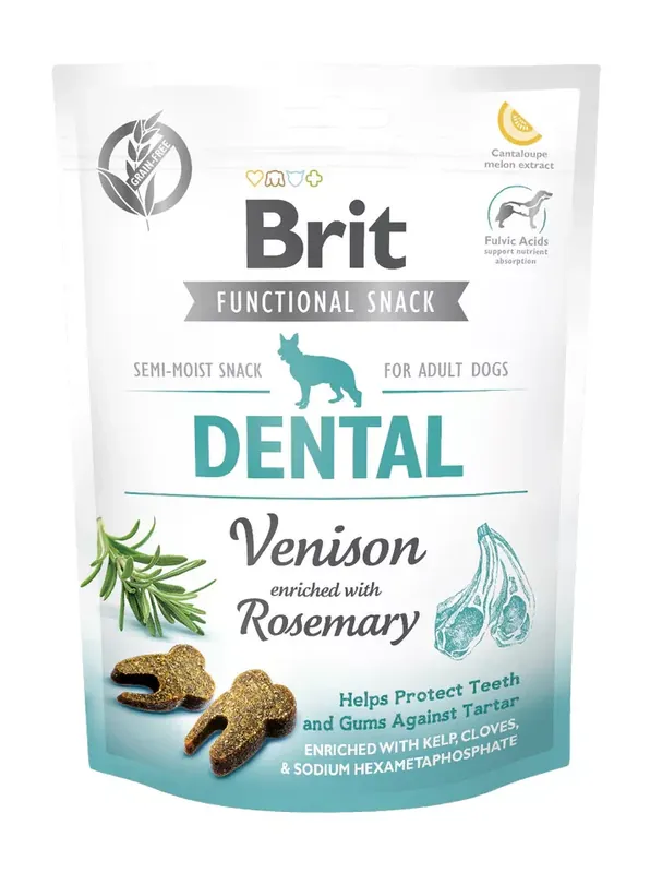 Brit Care Functional Snack dental szarvas&rozmaring 150g Expressz kézbesítés