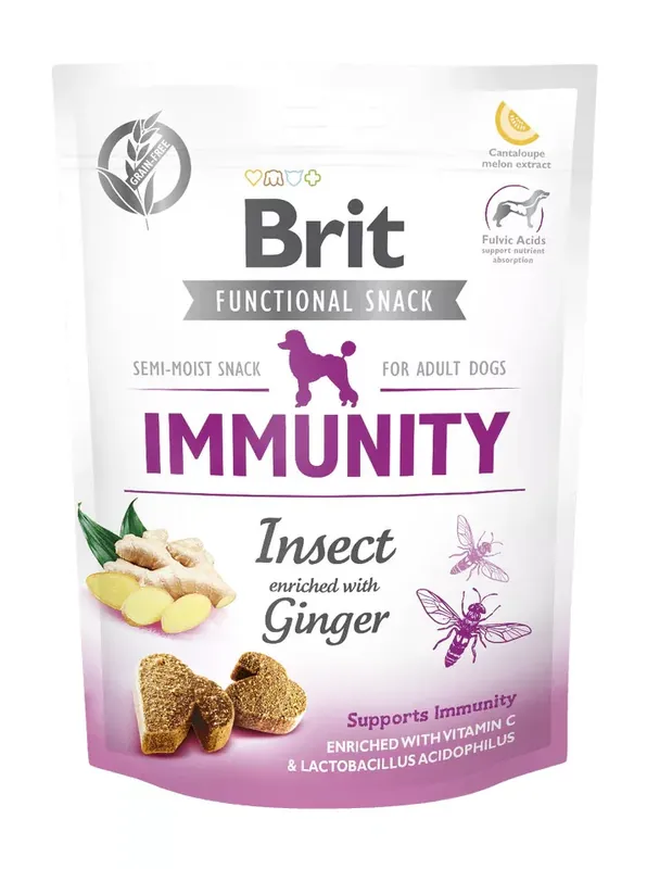 Prémium Brit Care Functional Snack immunitás rovar&gyömbér 150g