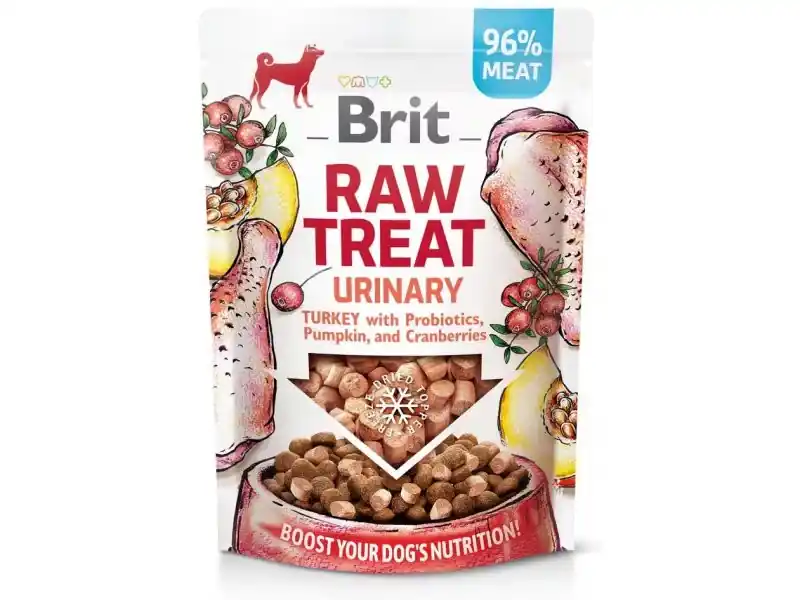 Brit Raw Treat urinary pulyka&probiotikum&sütőtök&áfonya 40g Szezonális akció