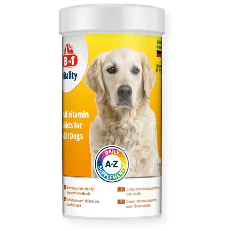 8in1 Vitality Multivitamin tabletta felnőtt kutyák számára 70 db Legjobb ár