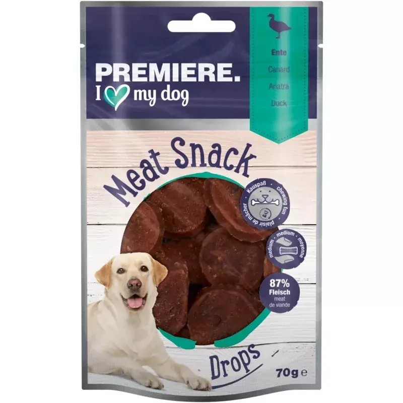 Premiere Meat Drops kutya jutalomfalat kacsa 70g Biztonságos fizetés