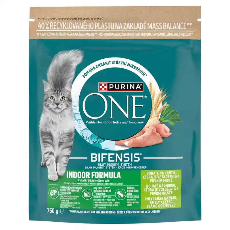 Rendeld meg most Purina ONE Bifensis Indoor Formula száraz macskaeledel pulyka 750g