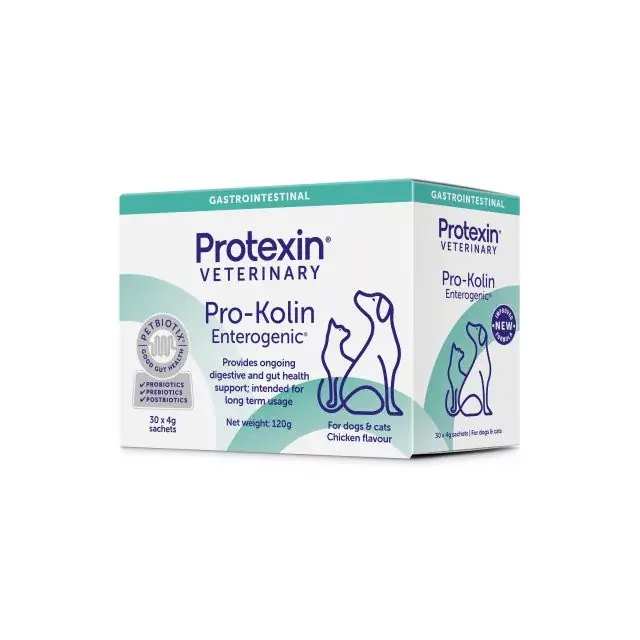 Protexin Pro-Kolin Enterogenic kiegészítő eledel kutyáknak 30x4g Vásárlói kedvenc