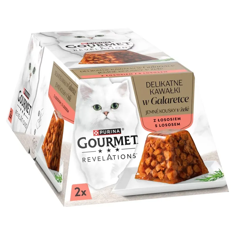 Gourmet Revelations macska tálka lazac pástétom 2x57g Végkiárusítás