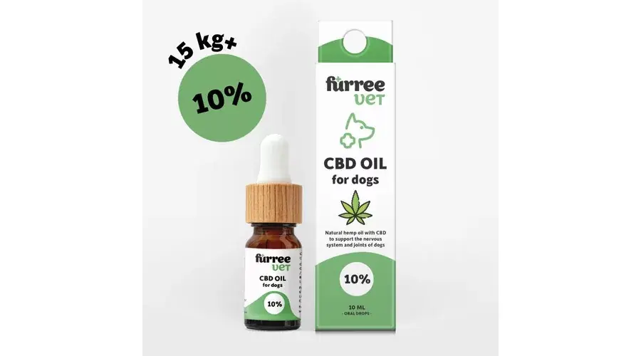Korlátozott ajánlat Fürree VET CBD olaj 10% 15kg feletti kutyáknak 10ml
