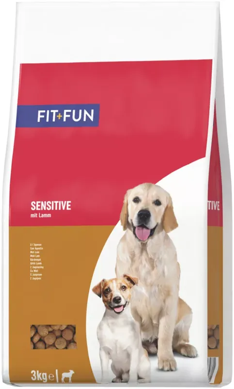 Fit+Fun Sensitive adult száraz kutyaeledel bárány 3kg Akciós ár